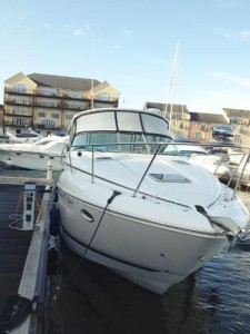2008 Rinker 330 Express Cruiser with twin Volvo Penta 260hp Diesel engines for sale in Wales